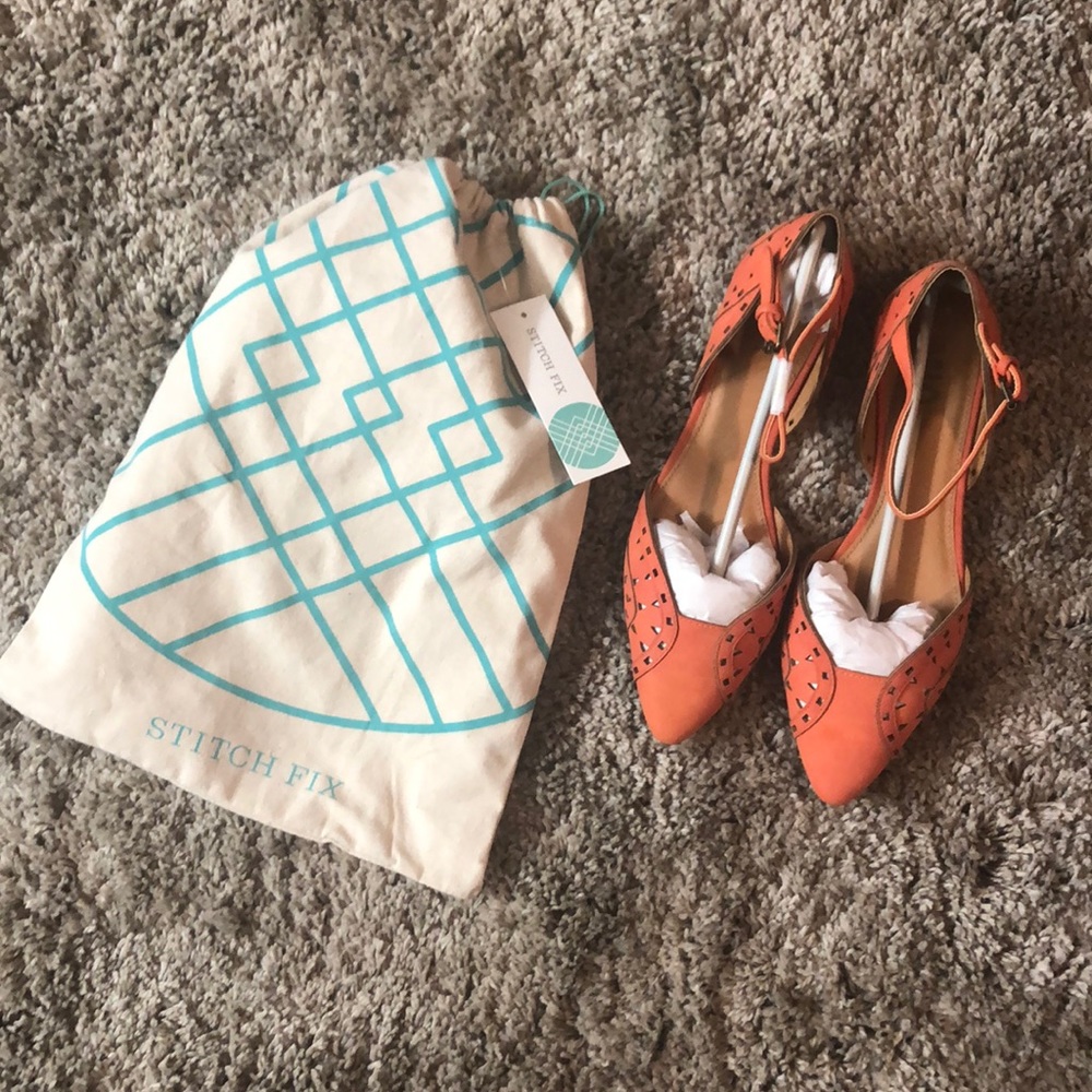 Orange Stitch Fix Flats
